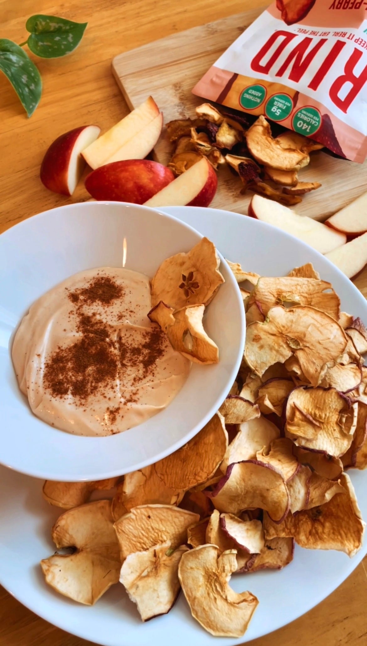 High Protein Peanut Butter, Maple Apple Dip