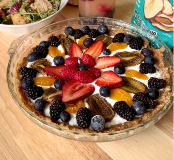 Greek Yogurt Fruit & Nut Tart