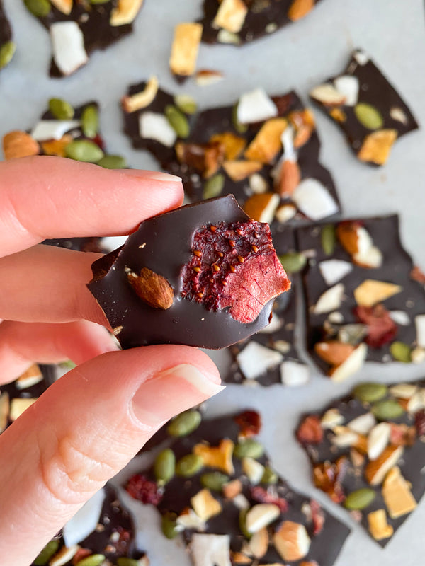 Superfood Dark Chocolate Bark 🍫 - RIND Snacks