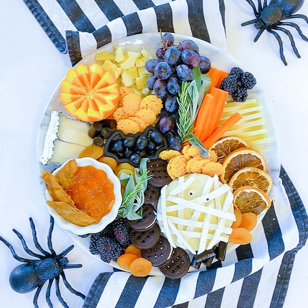 Mummy Brie Charcuterie Spread