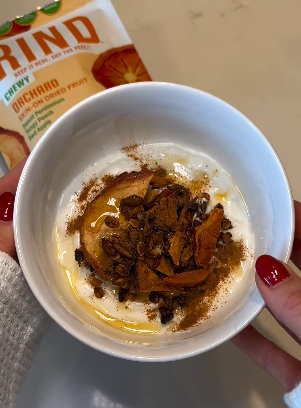 Peach Maple Yogurt Bowl
