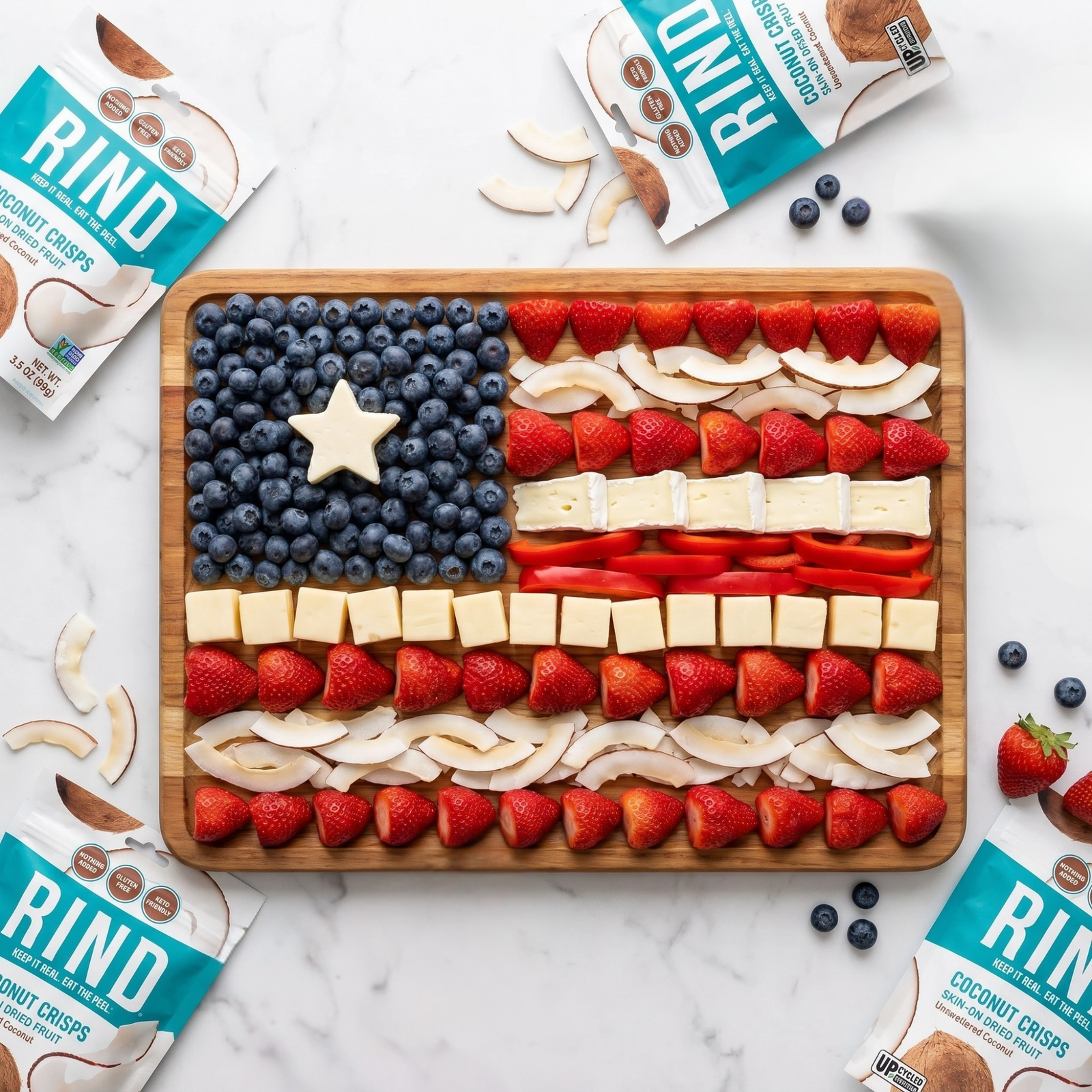 American Flag Charcuterie Board