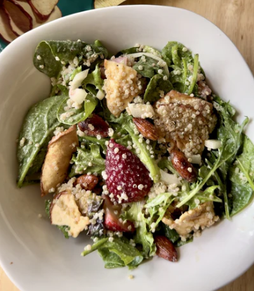 Summer Strawberry & Crispy Apple Salad