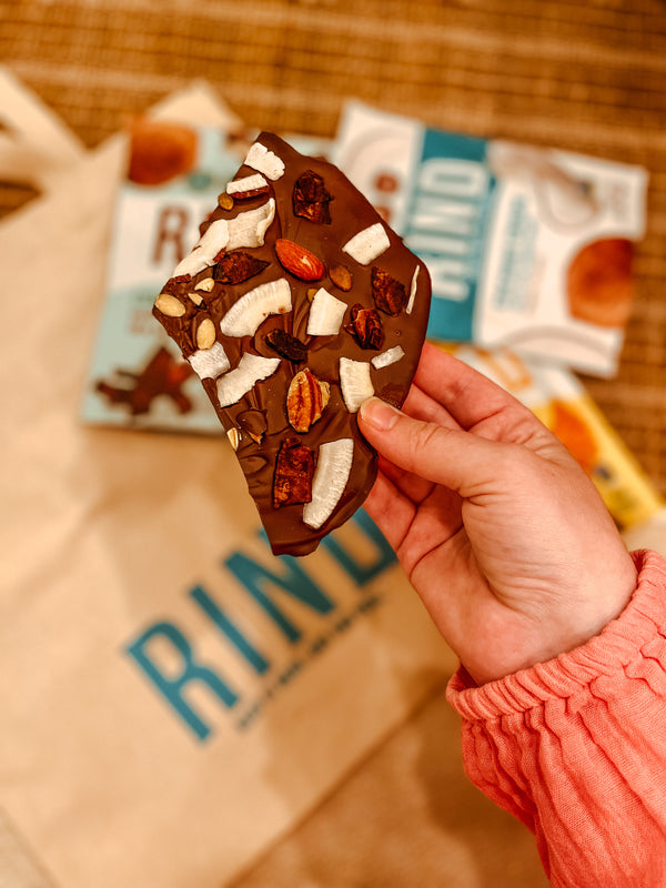 Dark Chocolate Coconut Bark - RIND Snacks