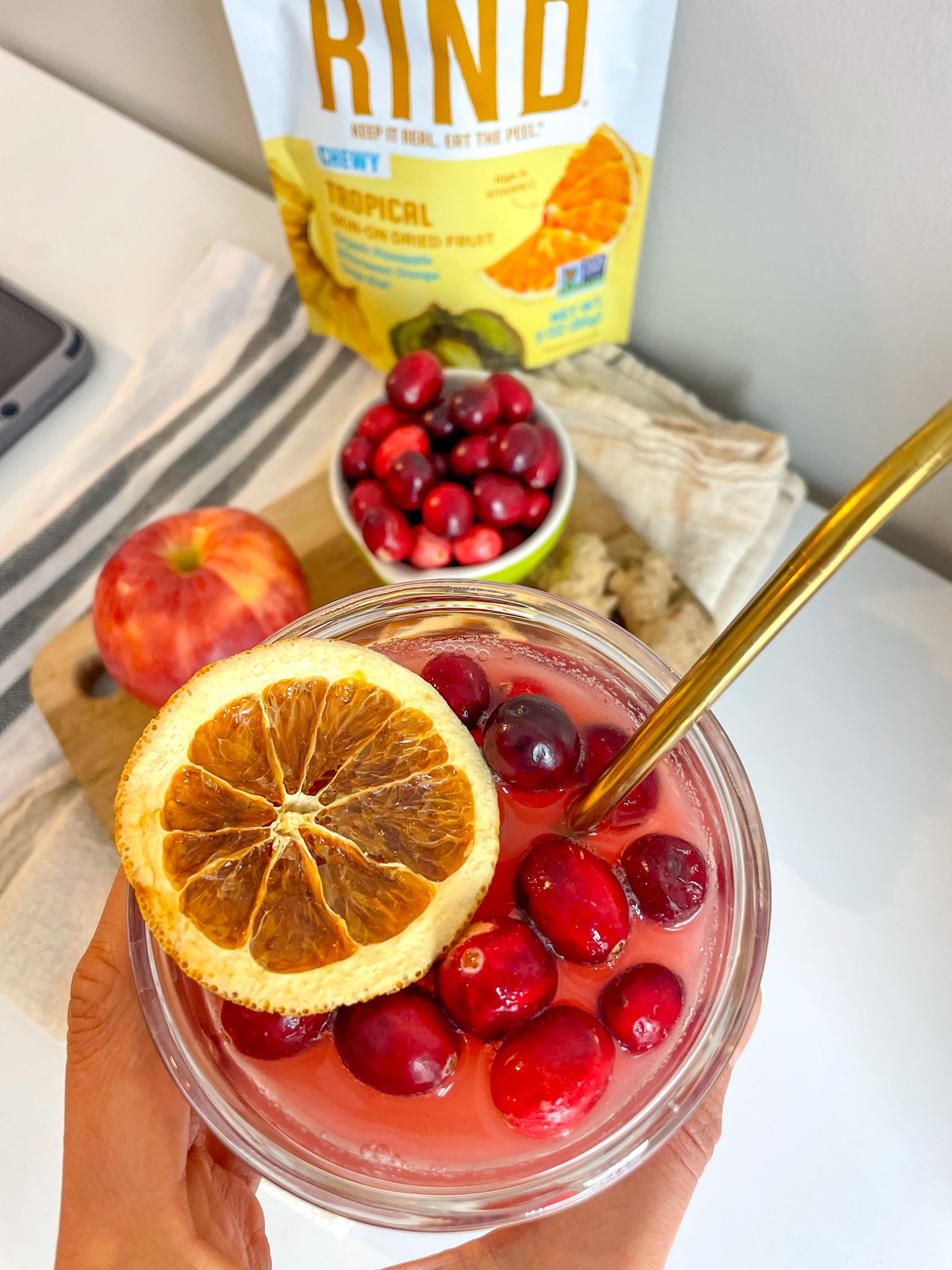 Cranberry Ginger Mocktail