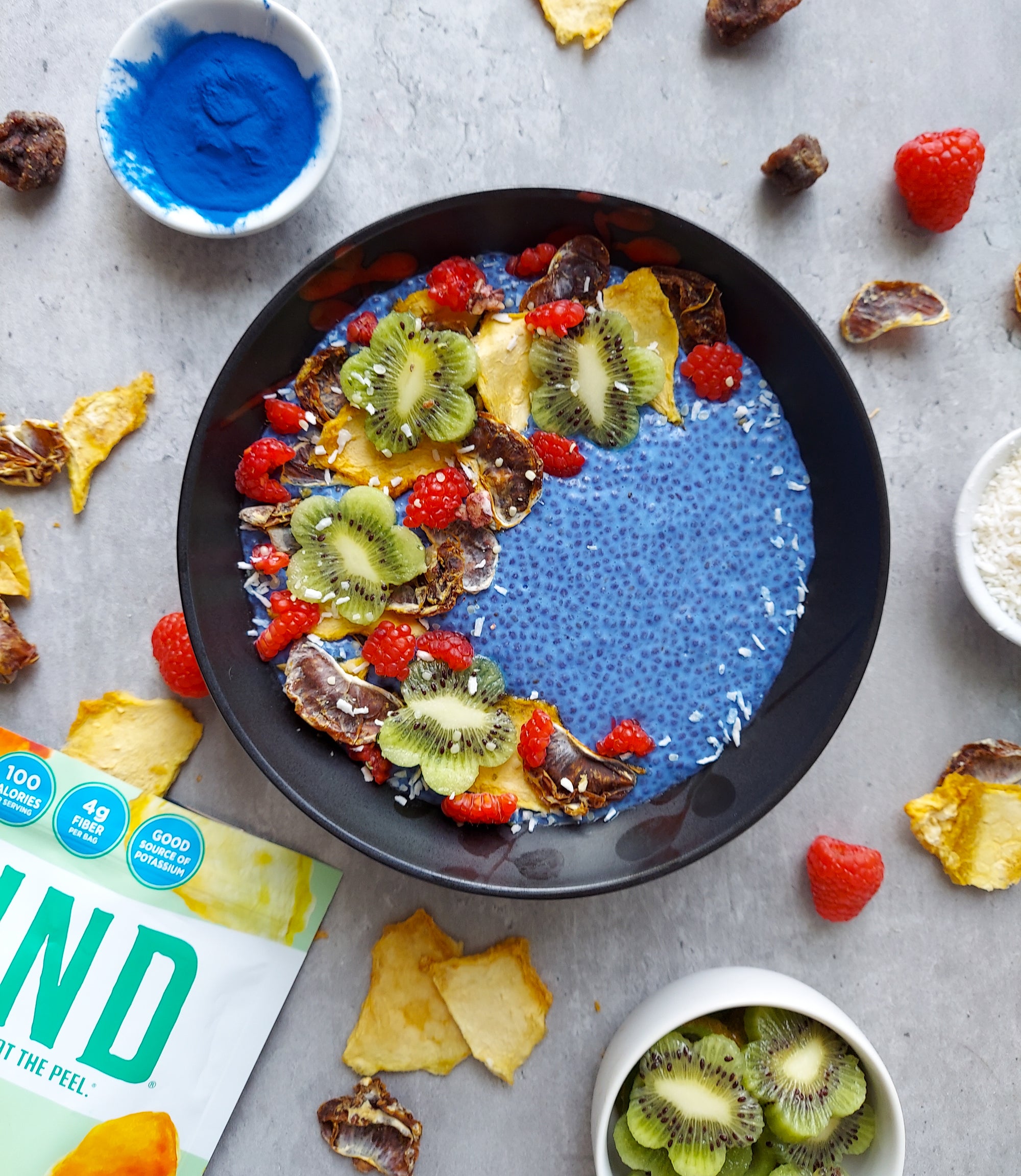 Tropical Blue Spirulina Chia Pudding Bowl