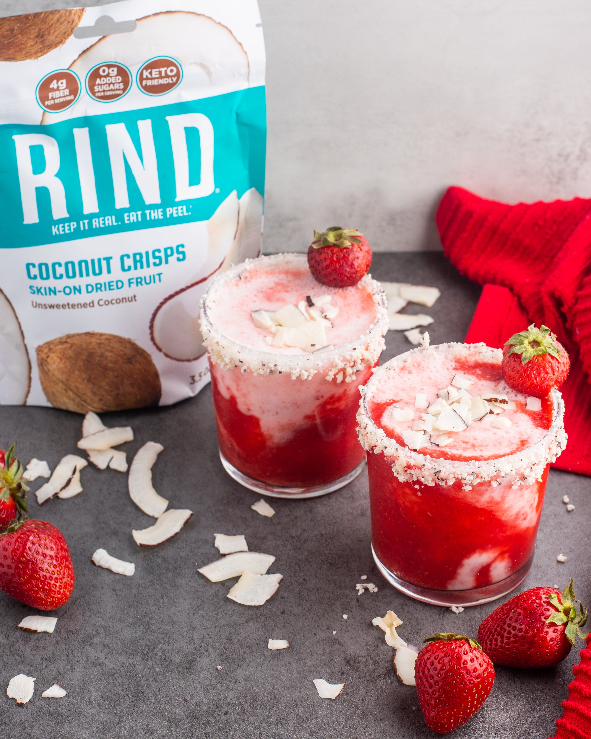 Strawberry Coconut Daiquiris - Keto Friendly