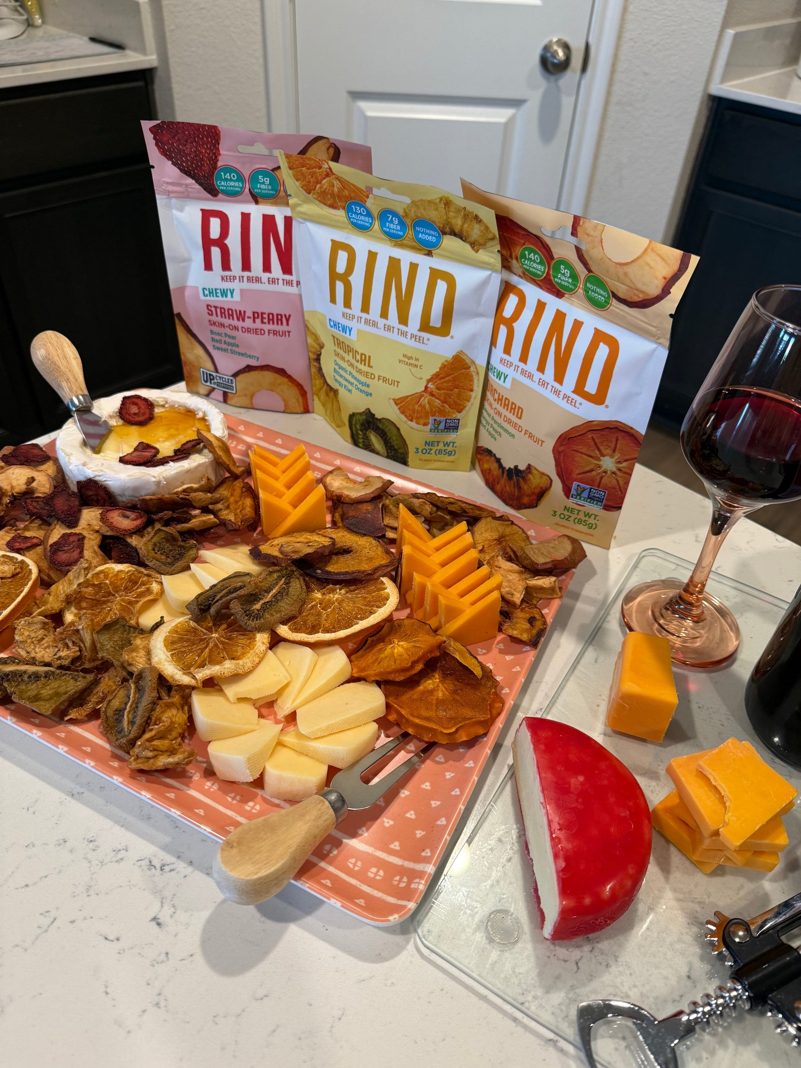 Wine, Cheese, & Fruit Pairing Board
