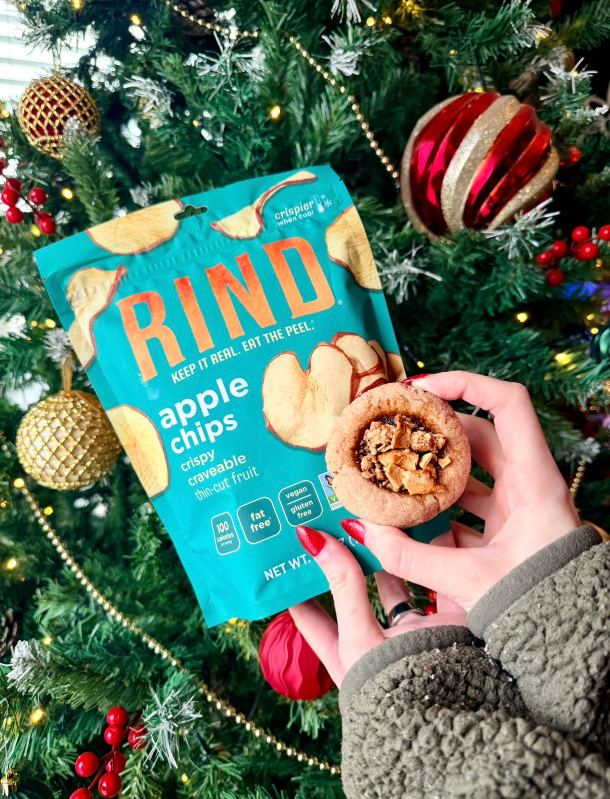 Apple Crisp Streusel Cookies