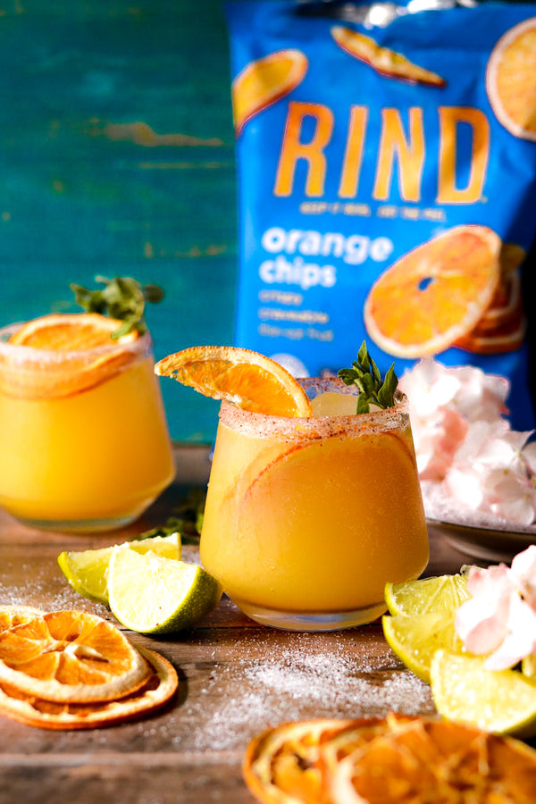Sparkling Ginger Citrus Kombucha Mocktail - RIND Snacks