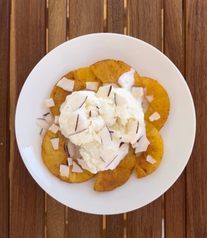 Piña Colada Ice Cream Sundae