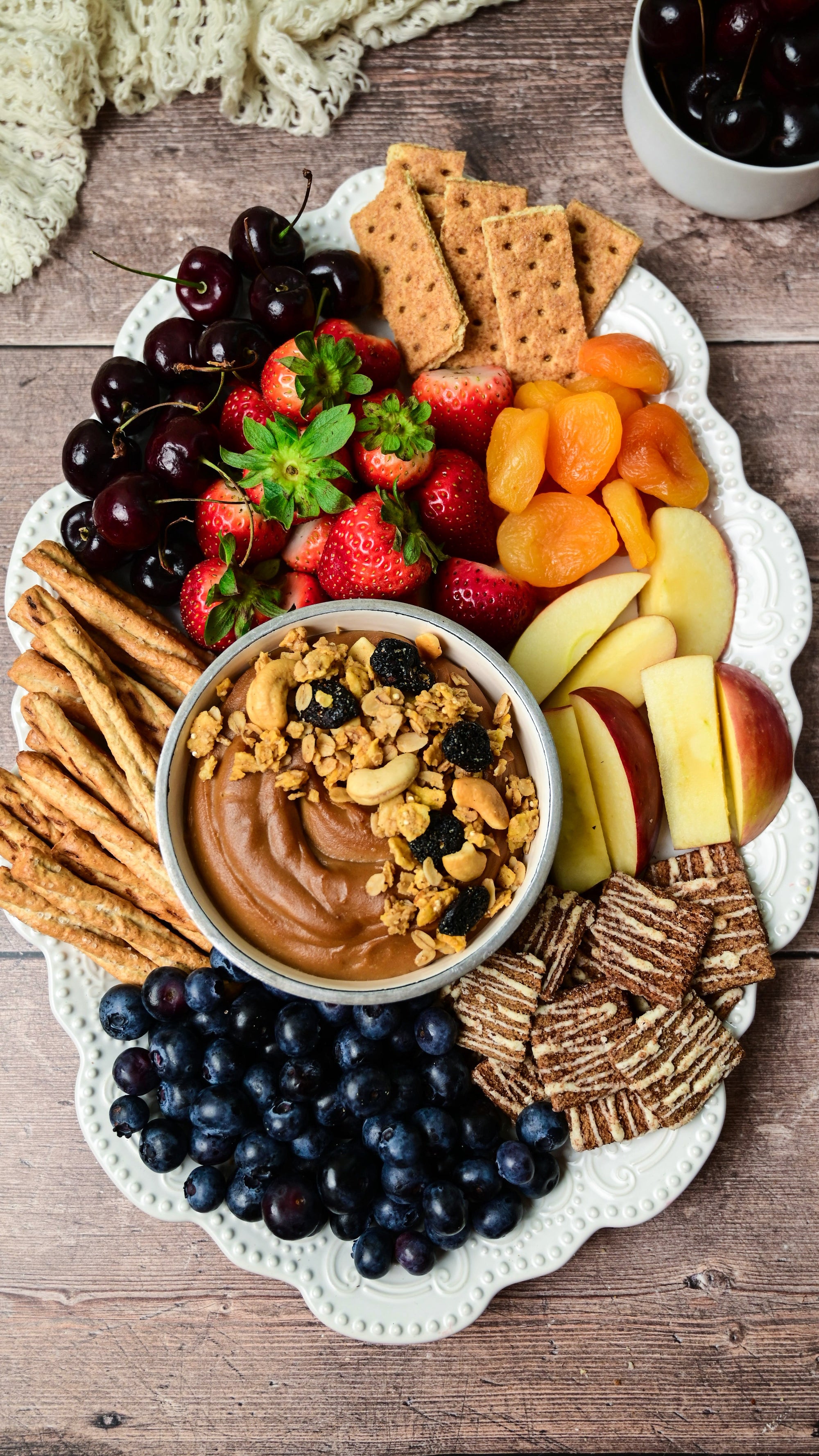 High Protein Dessert Hummus Board