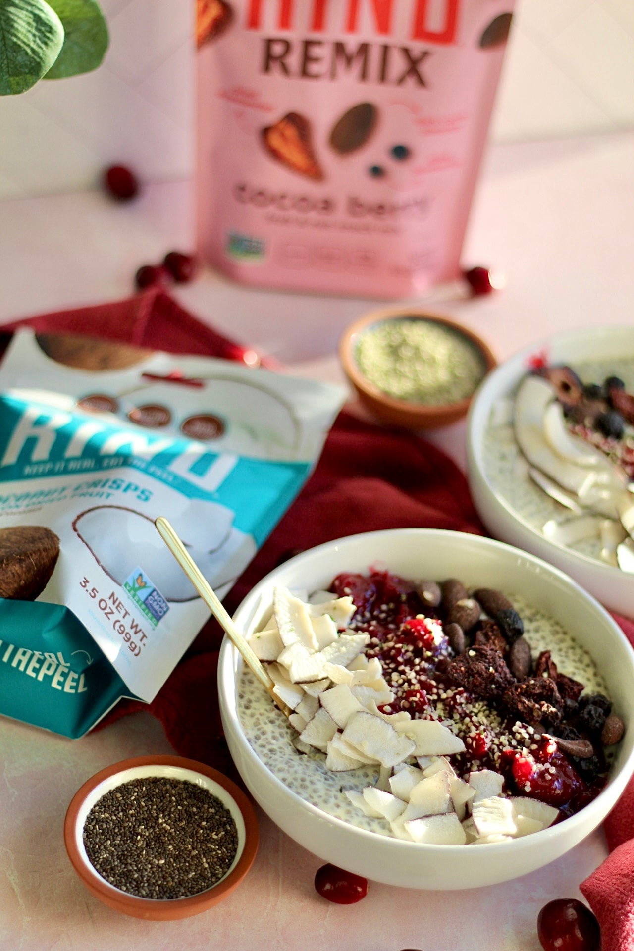 Cranberry Coconut Chia Pudding