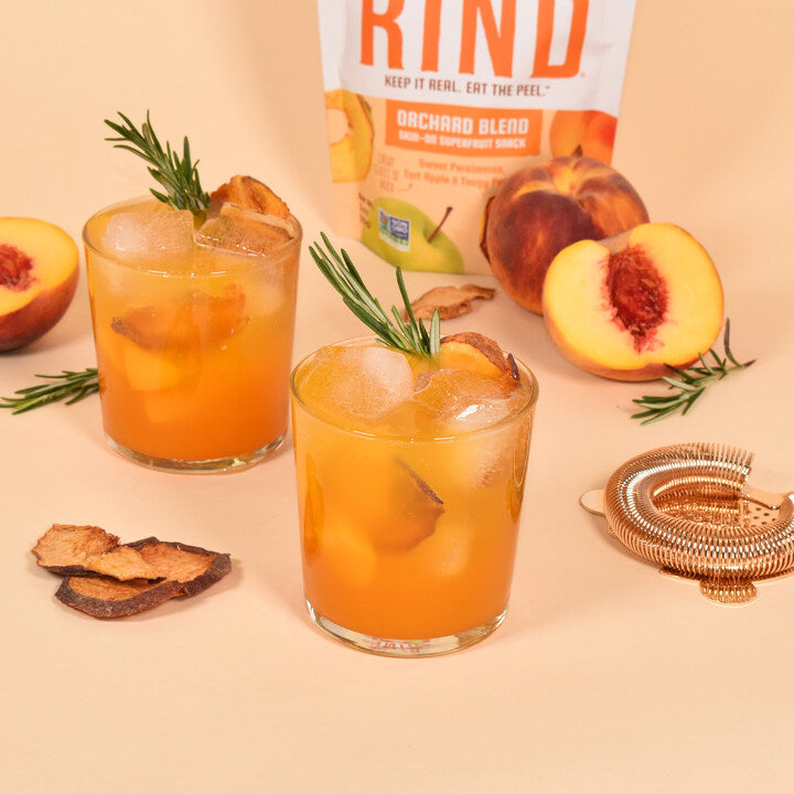 Peachy Rosemary Bourbon Cocktails