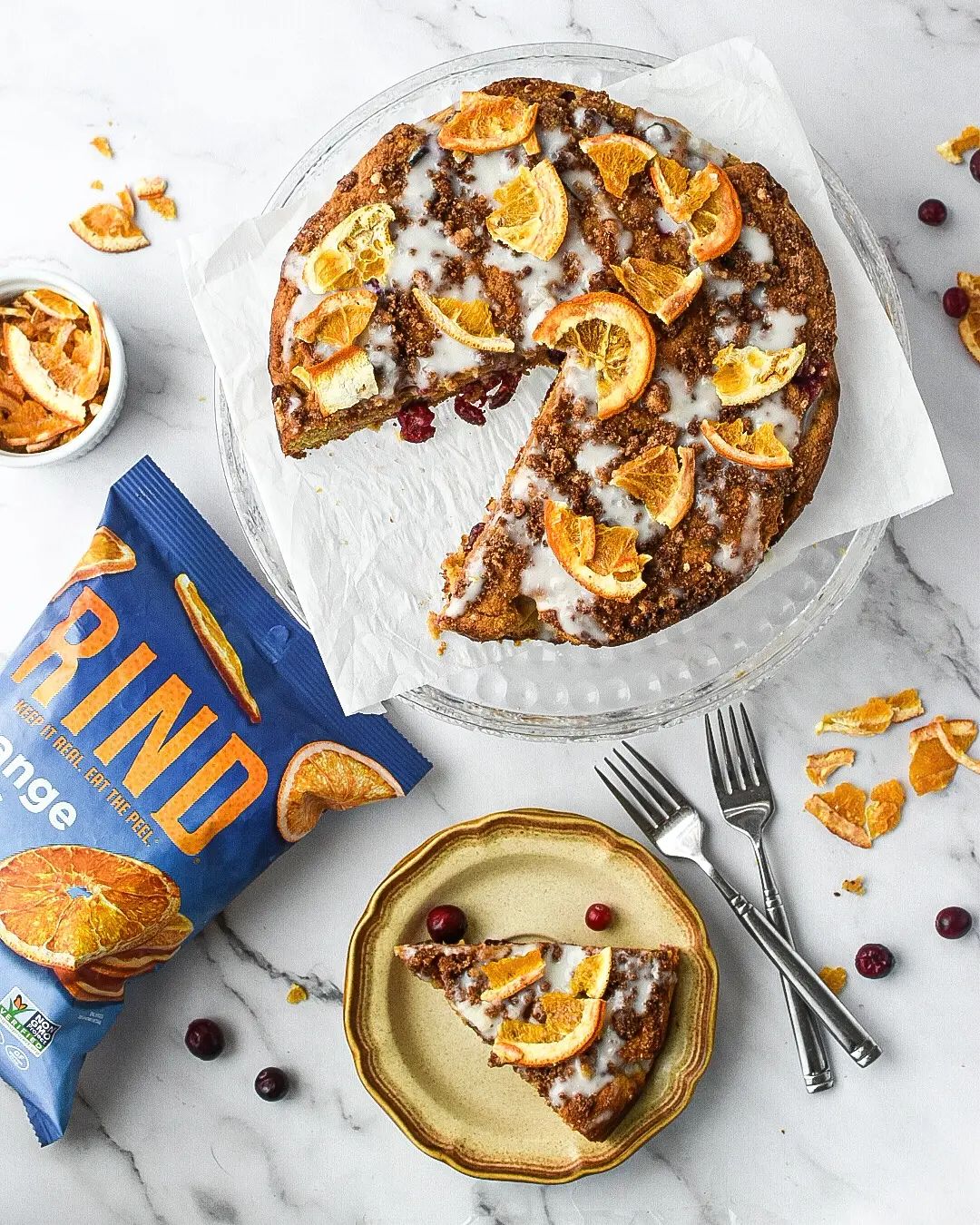 Cranberry Orange Coffee Cake (Grain Free)