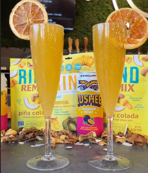 RIND x Two Roads Sparkling Glitter Cocktail