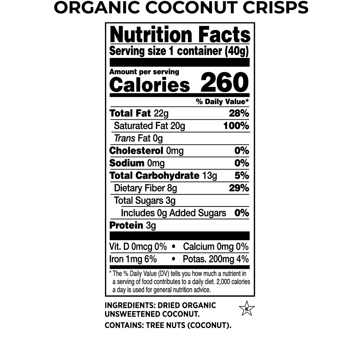 Snack Bag Coconut Variety Mix