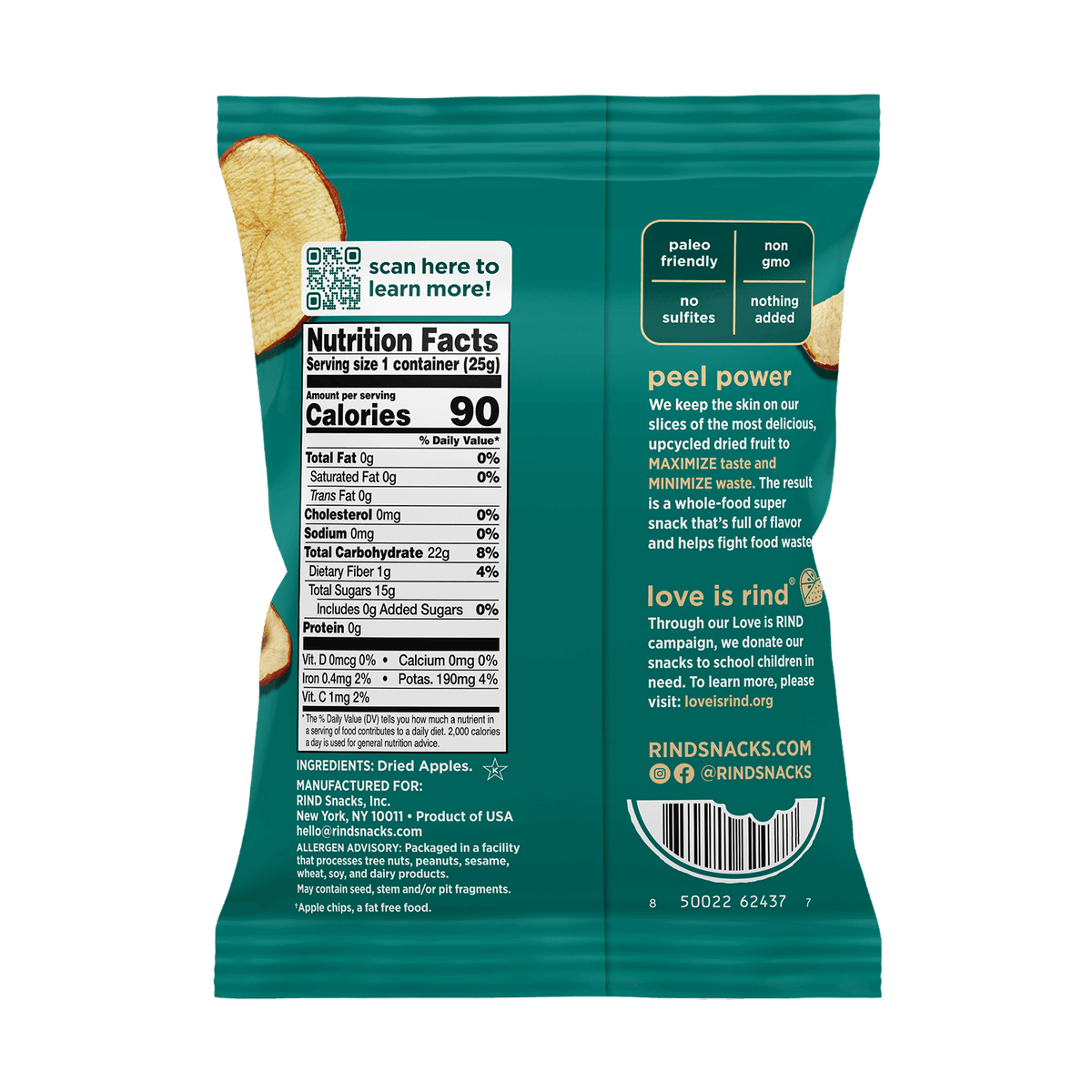 Snack Bag Apple Chips